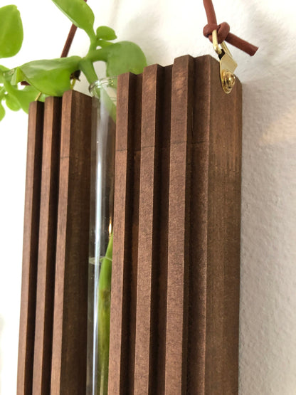 Wall Decor - Plant Propagation Station - Wooden Vase - Hanging Planter - Wall Planter Indoor - Gifts For Her - Gifts For Nature Lovers