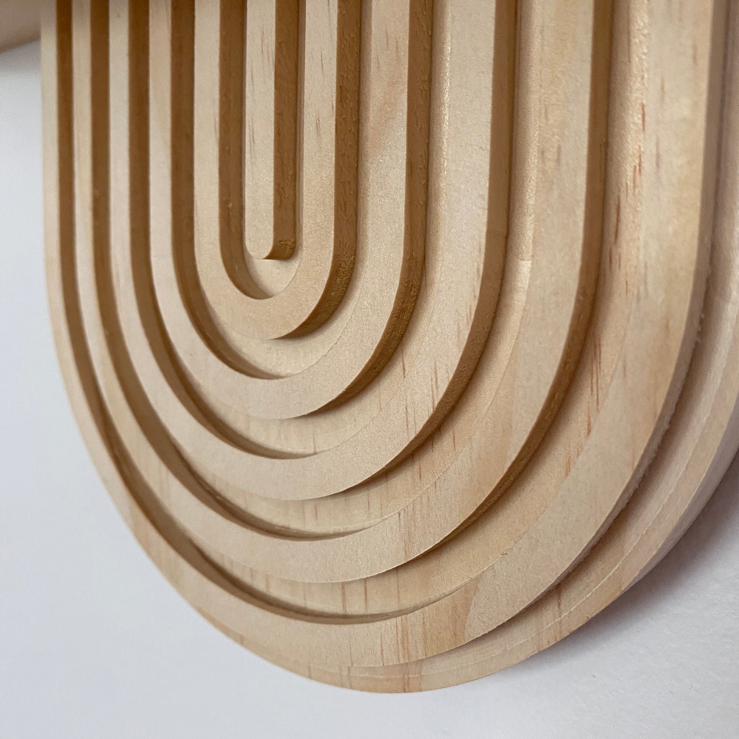 Timeless Elegance: Arched Wood Wall Shelf in Mid-Century Modern Style - Explore Single and Double Options